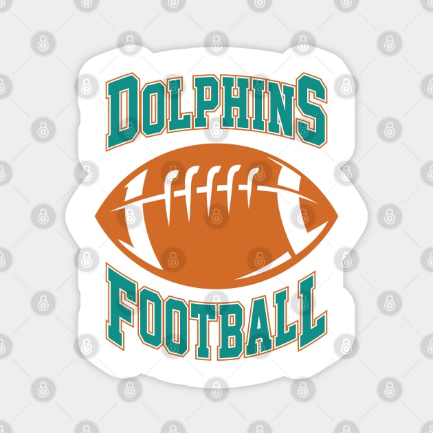 Miami Dolphins Football Club Magnet by Cemploex_Art