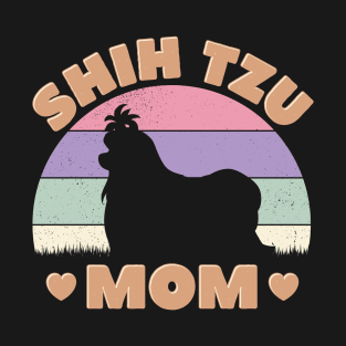 Cute Shih Tzu Mom Dog Mama T-Shirt