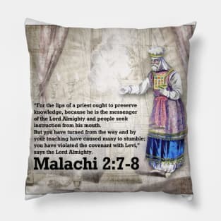 Malachi 2:7-8 Pillow