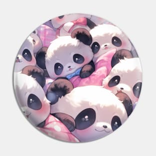 Pile o' Panda plushies! So Cute Pin