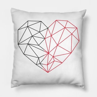 Striped heart Pillow