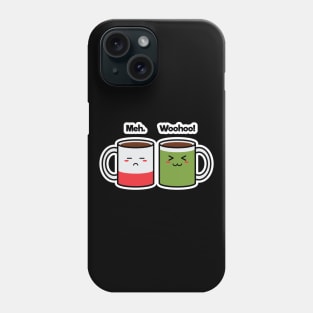 Coffee Friends | Charging | Battery | Cute Kawaii | Black Phone Case