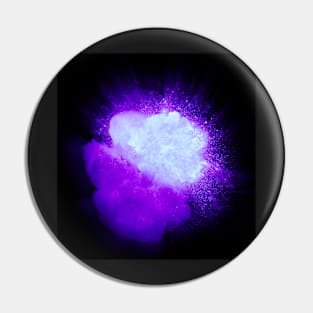 Realistic ultraviolet explosion with sparks and smoke Pin