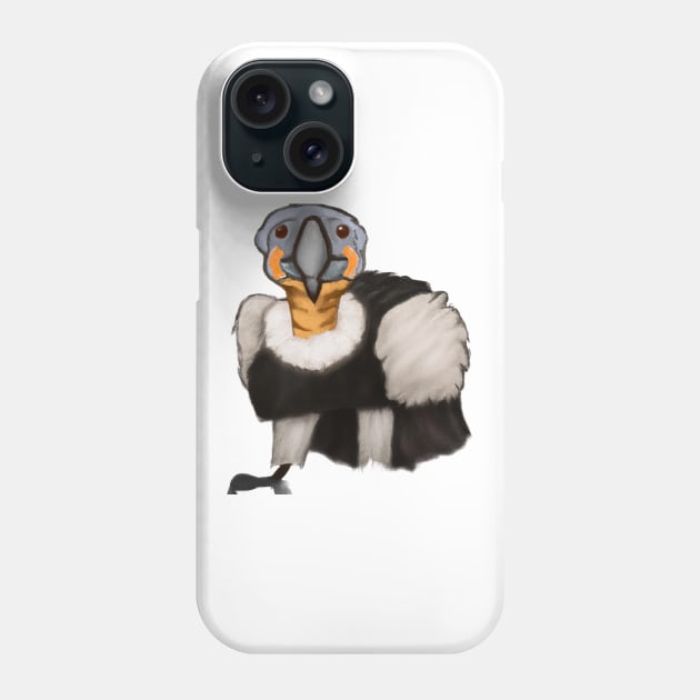 Cute Condor Drawing Phone Case by Play Zoo