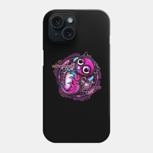 Waterbear don't care neon Phone Case