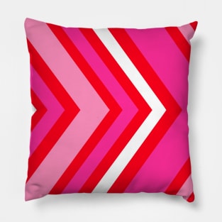 Hot pink and light pink chevrons Pillow