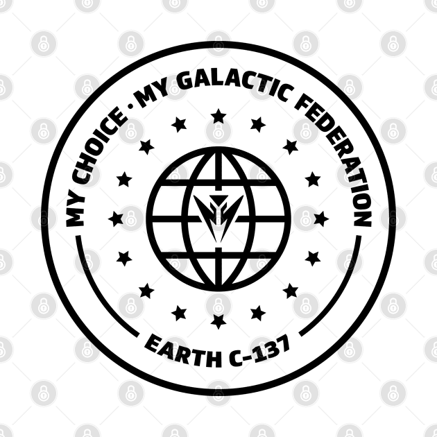 Galactic Federation - Earth C-137 - Black by Roufxis