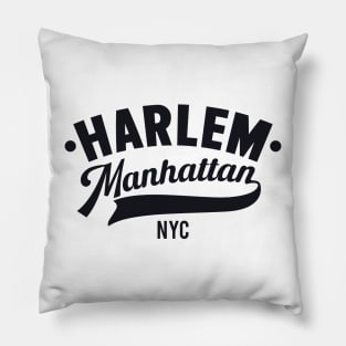 Harlem Logo - Manhattan, New York Pillow