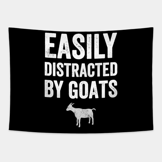 Easily distracted by goats Tapestry by captainmood