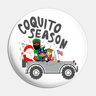 Puerto Rico Coquito Season Christmas Chinchorreo Santa & Three Kings Pin