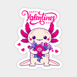 Axolotl Valentine Magnet