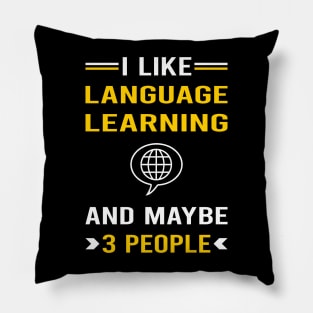 3 People Language Learning Pillow