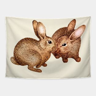 Friendly Bunnies Tapestry