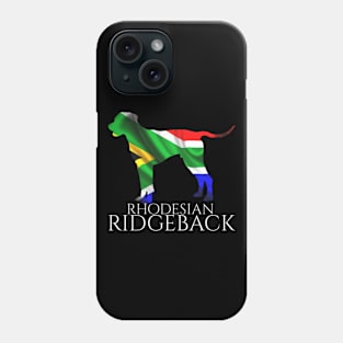 Rhodesian Ridgeback text white Phone Case