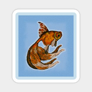 The Veiltail Goldfish Magnet