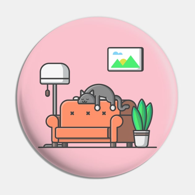 Sleepy cat cartoon Pin by Catalyst Labs