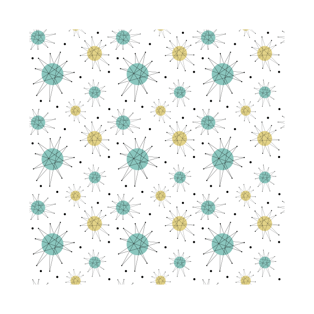 Atomic Era Franciscan Starburst Mid Century Pattern by OrchardBerry