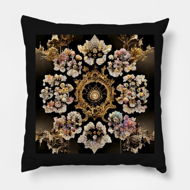Crystal whispers V Pillow by RoseAesthetic