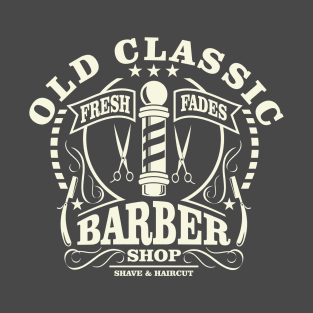 Old Classic Barber Vintage Design T-Shirt