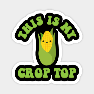 This Is My Crop Top Funny Farming Kawaii Groovy Retro Magnet