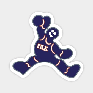 Jumping Phoenix Suns Gingerbread Man Magnet