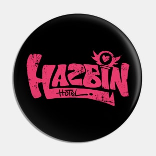 Hazbin hotel - typography retro Pin