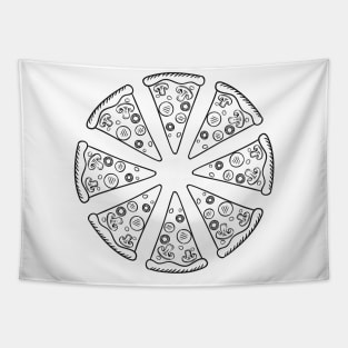 Pizza T-Shirt Tapestry