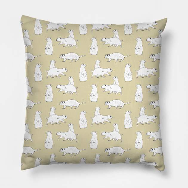 Prarie Dog Pillow by crumpetsandcrabsticks