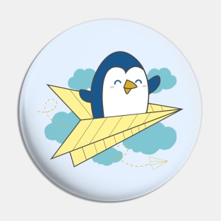 Fly high penguin! Pin