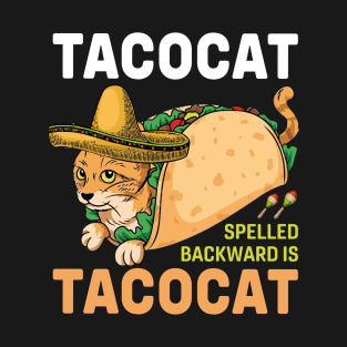 Tacocat Spelled Backward Is Tacocat Love Cat T-Shirt