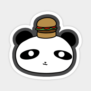 Hamburger Panda Face Magnet