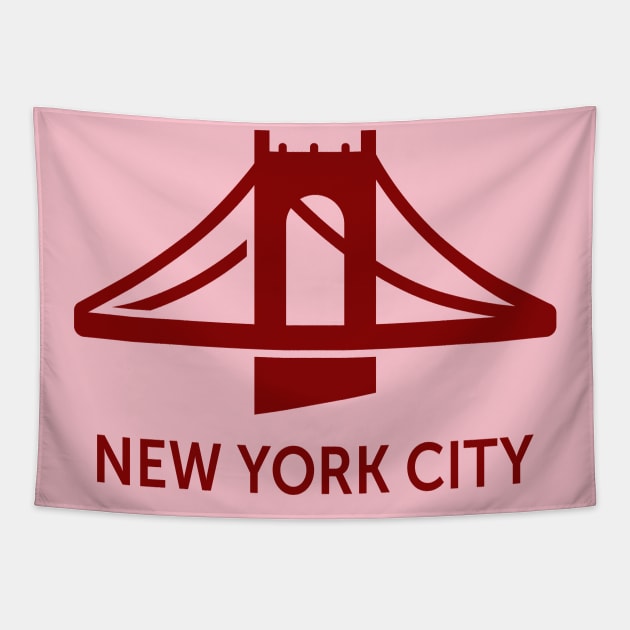 New York City Bridge Tapestry by byebyesally