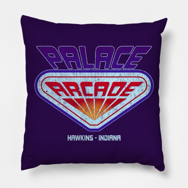 Stranger Things Palace Arcade Pillow by rustenico