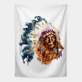 Native American Chief Tapestry