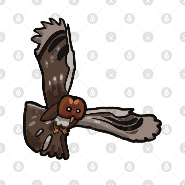 Tawny owl cartoon by Nigh-designs