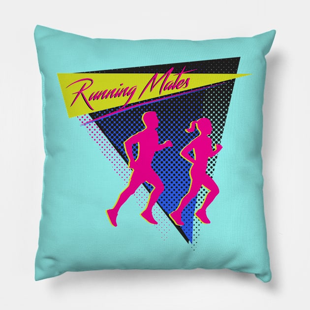 Running Mates Pillow by PopRocketCreations