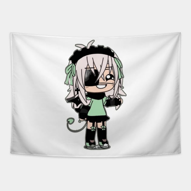 Gacha Life Dark Cute Angel Tapestry by Itz toca froggy