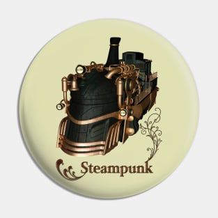 Awesome steampunk train Pin