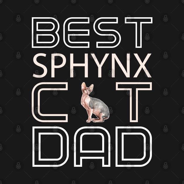 Best Sphynx Cat Dad by AmazighmanDesigns