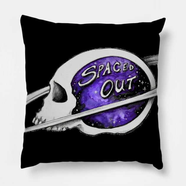 Spaced Out- Purple Pillow by jilesfallen