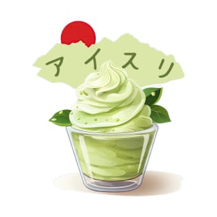 Matcha ice cream | Japanese cuisine | Traditional Food T-Shirt