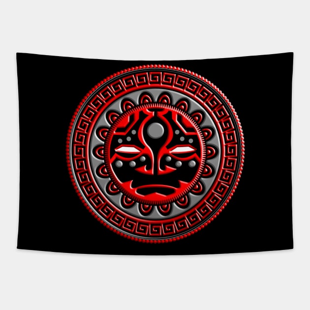 POLYNESIAN MASK 7 Tapestry by GardenOfNightmares