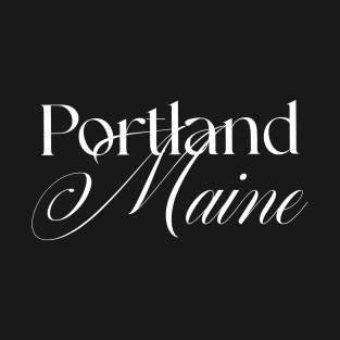 Portland Maine word design T-Shirt