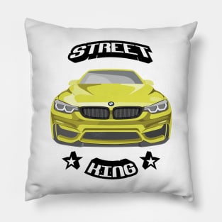 Sportscar Illustration Pillow