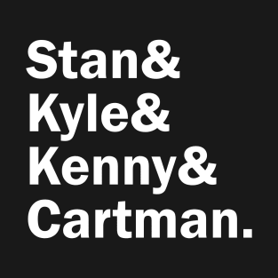 Funny Names x South Park (Cartman, Kyle, Stan, Kenny) T-Shirt