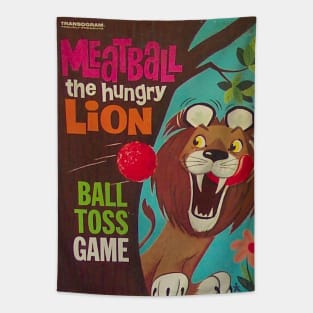 Meatball the Hungry Lion Tapestry