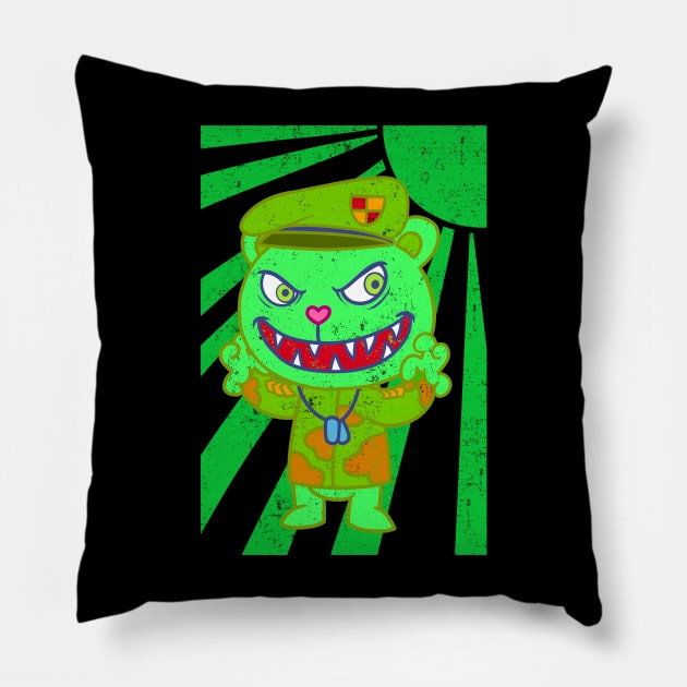 Fliqpy Retro Flippy Happy Tree Friends Pillow by thelazyshibaai