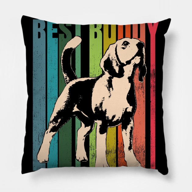 Vintage Best Buddy Pillow by Xamgi