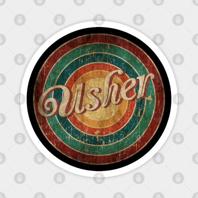 Circle Classic art - Usher Magnet by PREMAN PENSIUN PROJECT