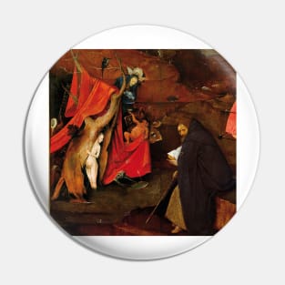 The Temptation of Saint Anthony detail - Hieronymus Bosch Pin